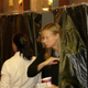 A voter leaves a polling booth after casting her ballot at a polling station set up in a residential building near the New York Stock Exchange on Wall Street Nov. 2, 2004.
Mandel Ngan/Getty Images